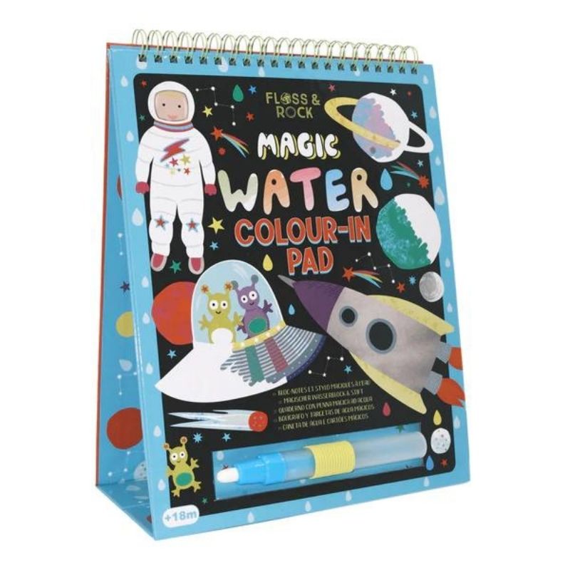 Floss & Rock Magic Colour Changing Watercard Easel and Pen -  Space